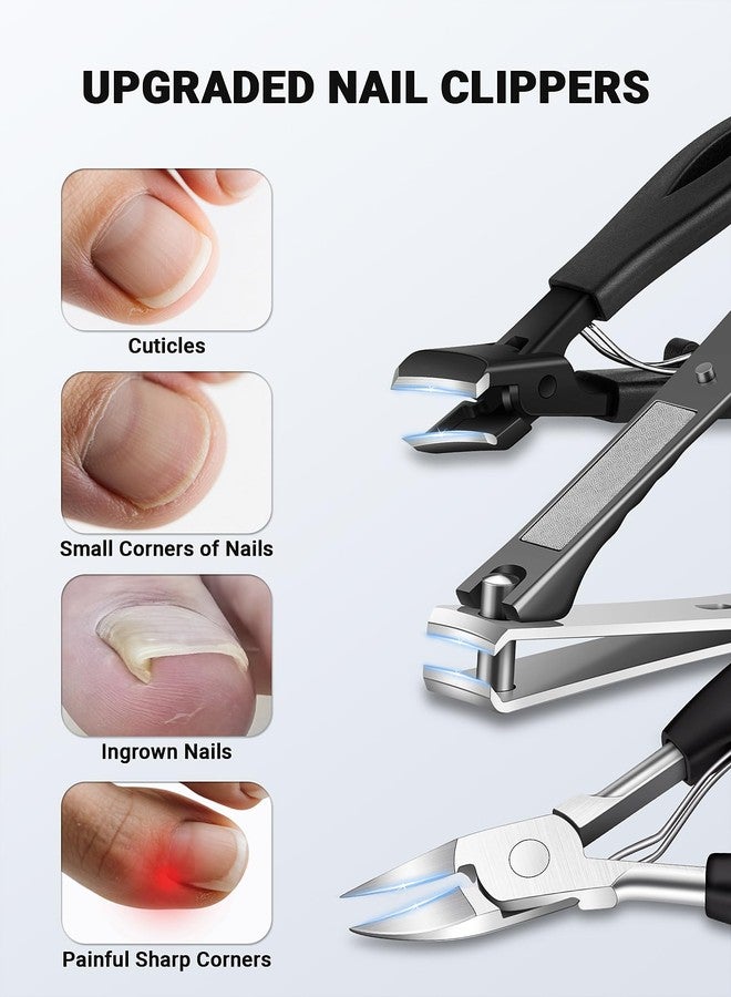 MERDTTES Toenail Clippers for Seniors Thick Toenails, Sharp Ingrown Toenail Clippers Nail Cutter Long Handle with Wide Jaw for Thick Nails, Heavy Duty Large Toe Nail Clipper Set for Men & Women,7 Pcs - Image 4
